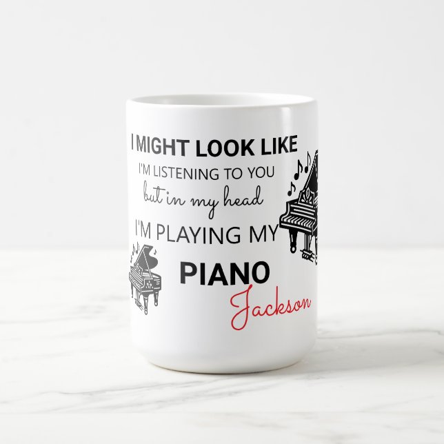 Jag kanske ser ut som att jag lyssnar på dig kaffemugg (Center)