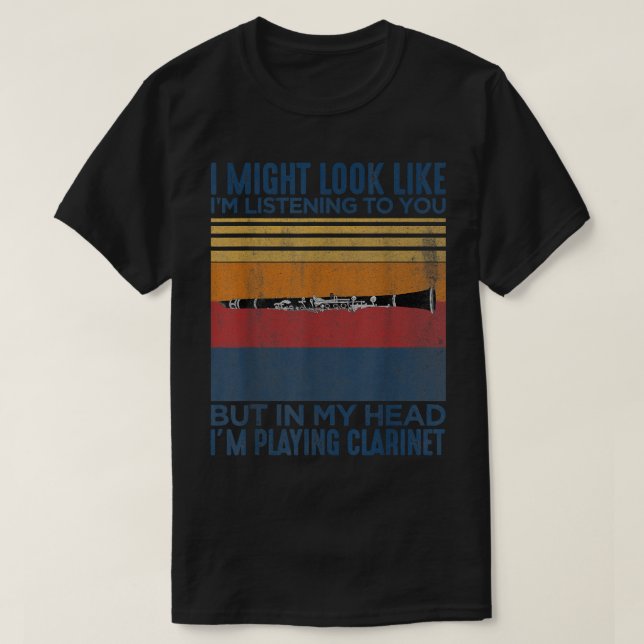 Jag kanske ser ut som att lyssna på dig... t shirt (Design framsida)