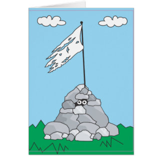 Jag kapitulerar hälsningskort