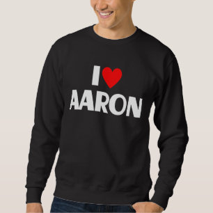Jag Kärlek Aaron I Heart Aaron Lång Ärmad Tröja