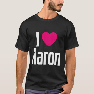 Jag Kärlek Aaron Rosa Heart I Heart Aaron T Shirt