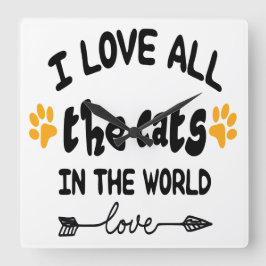 JAG KÄRLEK ALLA KATTER I VÄRLDEN SOM SÄGER FYRKANTIG KLOCKA