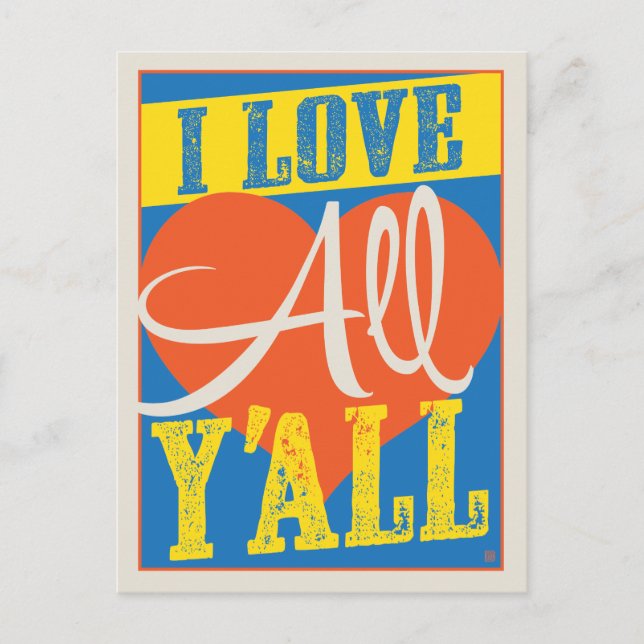 Jag Kärlek Alla Y Vykort (Framsida)