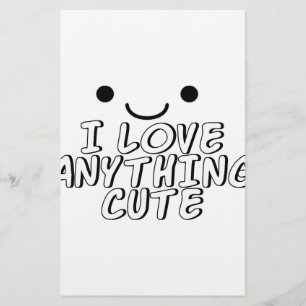 Jag Kärlek allt Cute Brevpapper