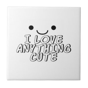 Jag Kärlek allt Cute Kakelplatta
