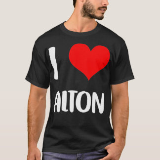 Jag kärlek ALTON valentine Förlåt dams hjärtklack T Shirt