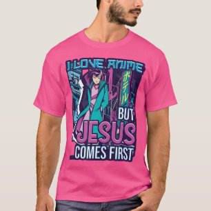 Jag Kärlek Anime, men Jesus kommer först Anime - M T Shirt