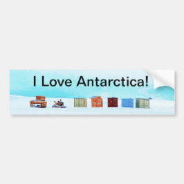 Jag Kärlek Antarctica! Bumper Sticker Bildekal