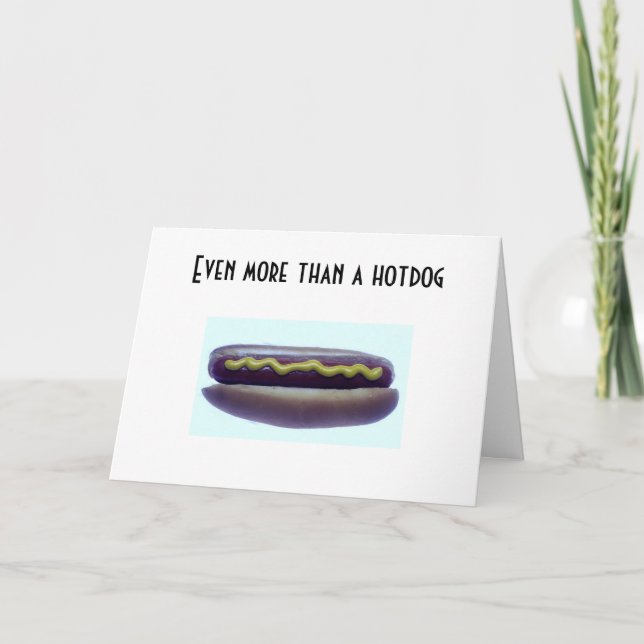 JAG KÄRLEK ÄR ÄNNU MER ÄN EN HOTDOG KORT (Framsida)