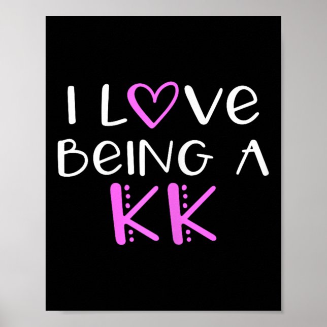Jag Kärlek är en KK Cute Coola Poster (Framsidan)