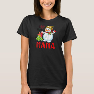 Jag Kärlek är en Nana Julafton Snögubbe Scarf-jul T Shirt