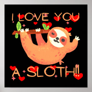 JAG KÄRLEK ÄR EN SLÅNGT lustig valentindag Poster