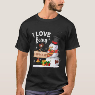 Jag Kärlek är en Snögubbe-familjens Mawmaw-julfest T Shirt