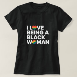 Jag Kärlek är en svart kvinna i livet T Shirt
