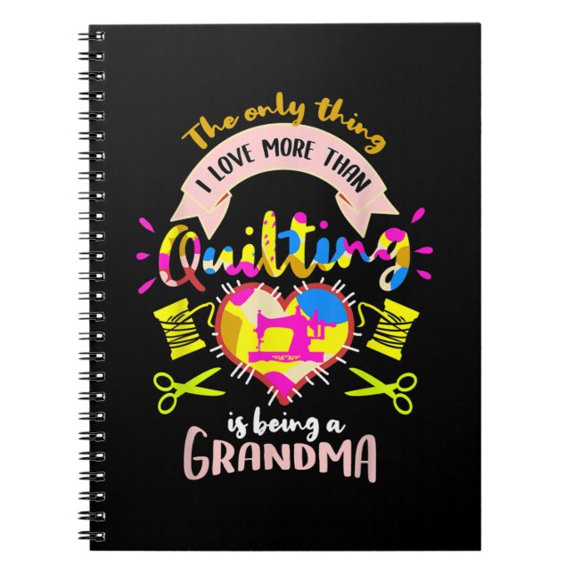 Jag Kärlek är mer än en mormor. Anteckningsbok (Framsidan)