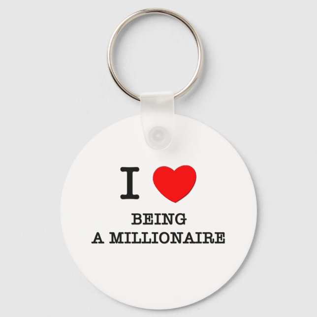 Jag Kärlek är Millionaire Nyckelring (Framsida)