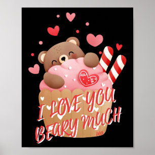 JAG KÄRLEK ÄR MYCKET rolig valentins dag Poster