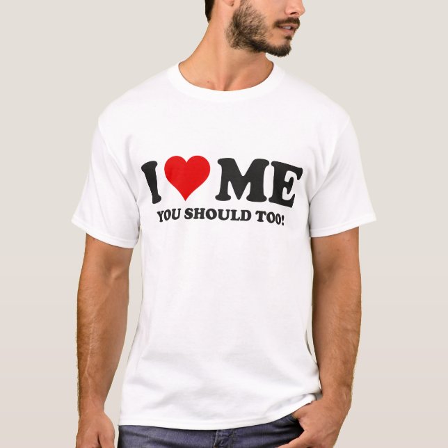 Jag Kärlek att du också borde Tee Shirt (Framsida)
