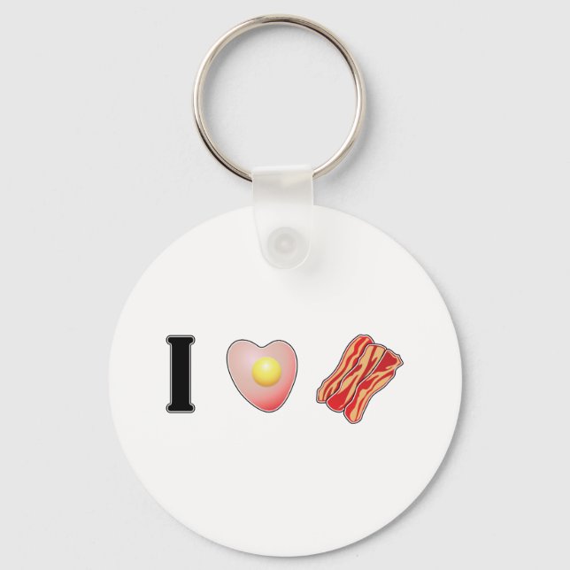 Jag Kärlek Bacon! Nyckelring (Framsida)