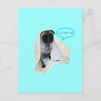 Jag Kärlek Bath Time! Vykort