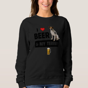 Jag Kärlek Beer och min Jack Russell Terrier Mamma T Shirt