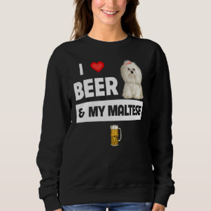Jag Kärlek Beer och min maltesiske Mamma Pappa Mal T Shirt