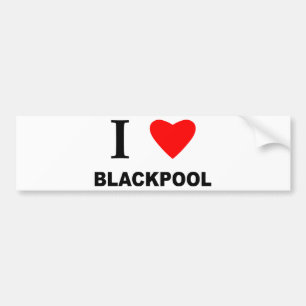 Jag Kärlek Blackpool. Bildekal