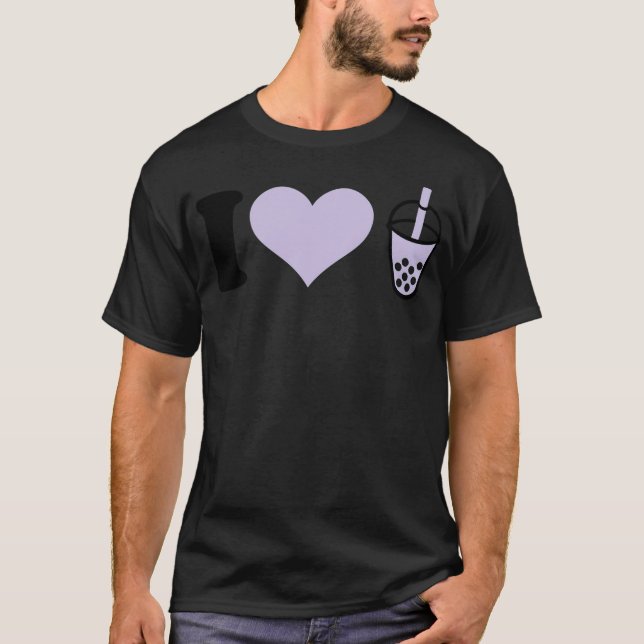 Jag kärlek Bubble Tea lustig farbror T Shirt (Framsida)