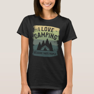 Jag Kärlek Camping för att jag hatar folk Bushcraf T Shirt