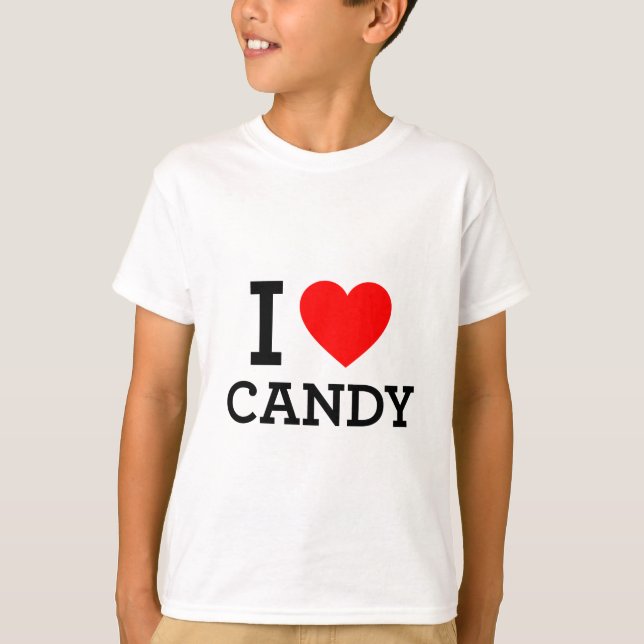 Jag Kärlek Candy. T-shirt (Framsida)