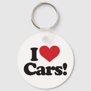 Jag Kärlek Cars! Nyckelring