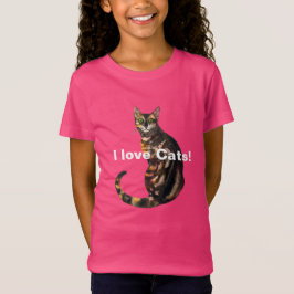 Jag kärlek Cats! Bengal cat T-Shirt