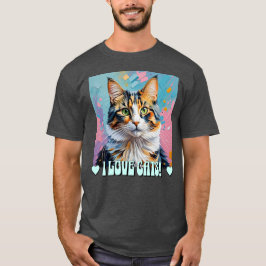 Jag Kärlek Cats! T Shirt