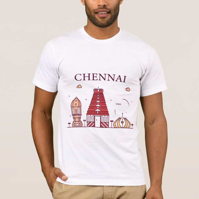 Jag kärlek Chennai! T Shirt (Framsida)