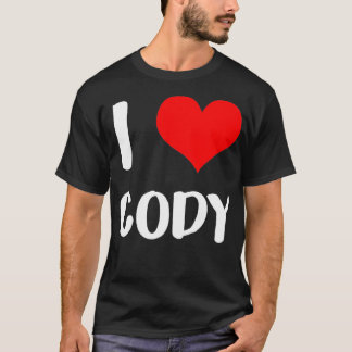 Jag kärlek CODY valentine Förlåt dam killarna hjär T Shirt