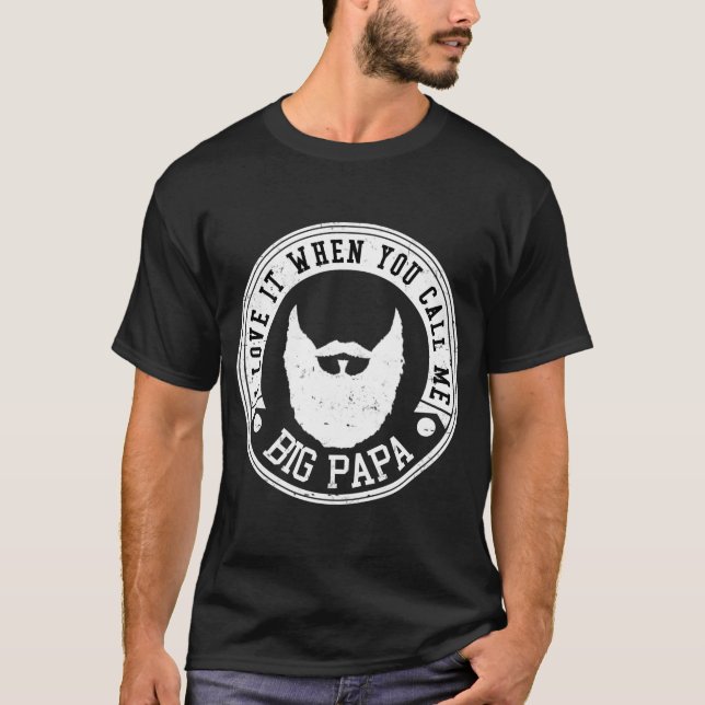 JAG KÄRLEK DET NÄR DU KALLAR MIG STOR PAPPA TEE SHIRT (Framsida)
