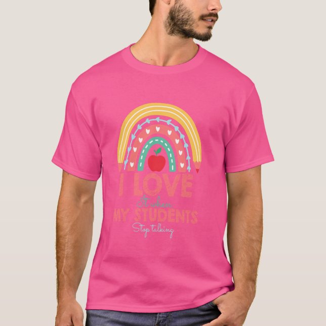 Jag Kärlek det när Studenter slutar att tala om en T Shirt (Framsida)