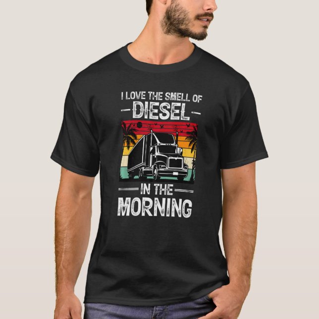 Jag Kärlek, Diesel i morgon doktor Lastbil. T Shirt (Framsida)