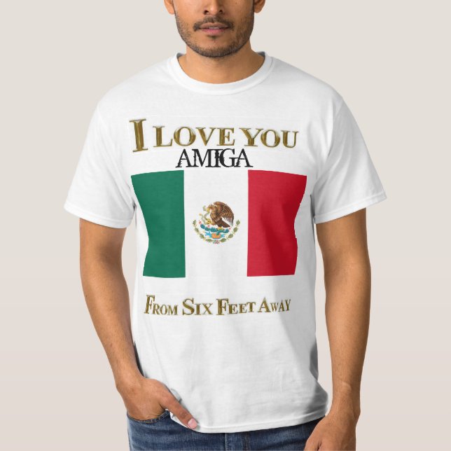 JAG KÄRLEK DIG AMIGA FRÅN SEX FODER BORT T SHIRT (Framsida)