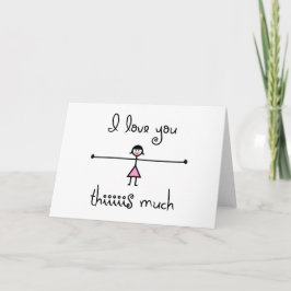 Jag kärlek dig det här kortet kort