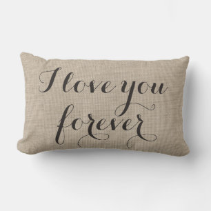 Jag Kärlek dig för Pillow på en knäpp. Lumbarkudde