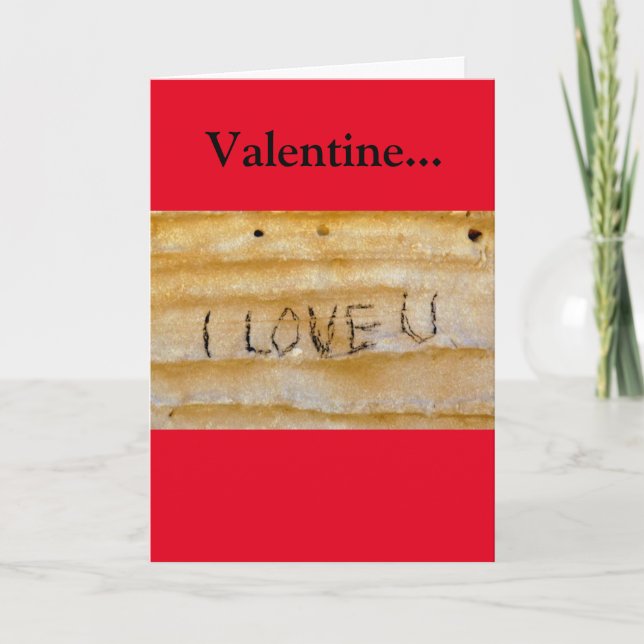 Jag Kärlek dig på Sten Valentine Helgkort (Framsida)