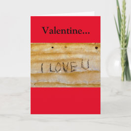 Jag Kärlek dig på Sten Valentine Helgkort