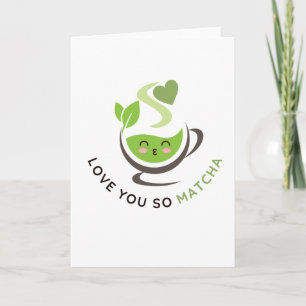 Jag Kärlek dig så Matcha Pun-hälsningskort Kort