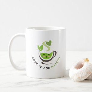 Jag kärlek dig så Matcha Pun Kaffemugg