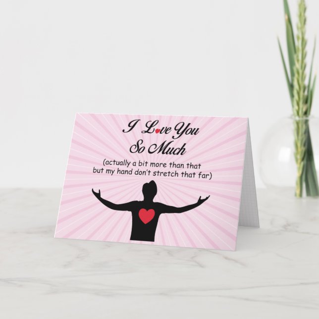 Jag Kärlek dig så mycket Helgkort (Framsida)