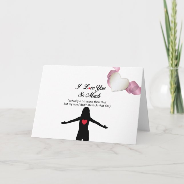 Jag Kärlek dig så mycket Helgkort (Framsida)