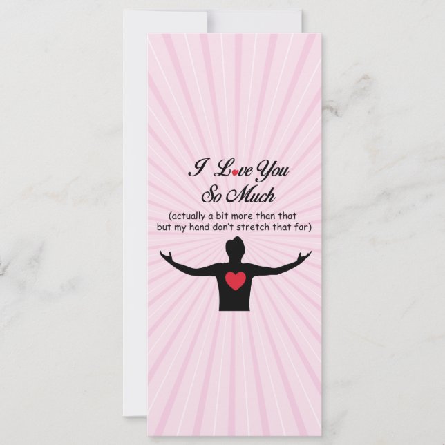 Jag Kärlek dig så mycket Julkort (Framsida)