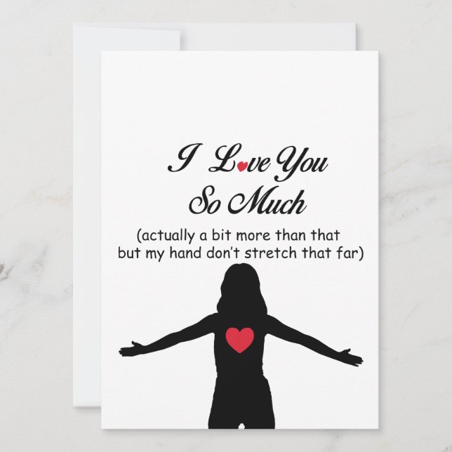 Jag Kärlek dig så mycket Julkort (Framsida)