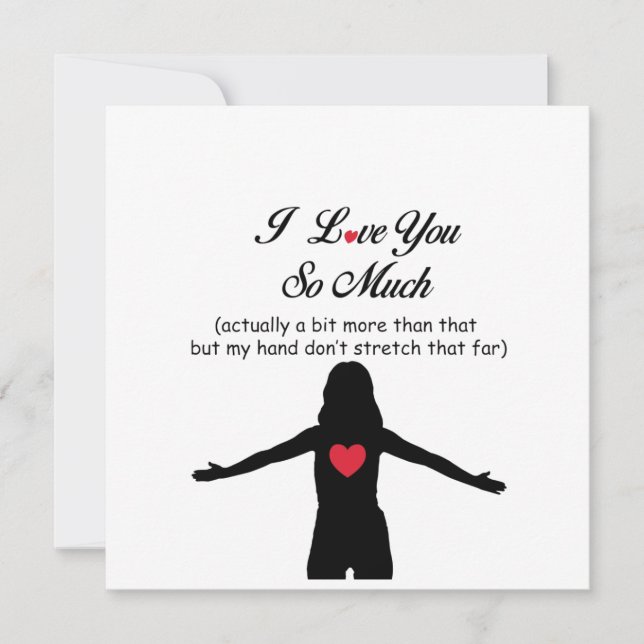 Jag Kärlek dig så mycket Julkort (Framsida)